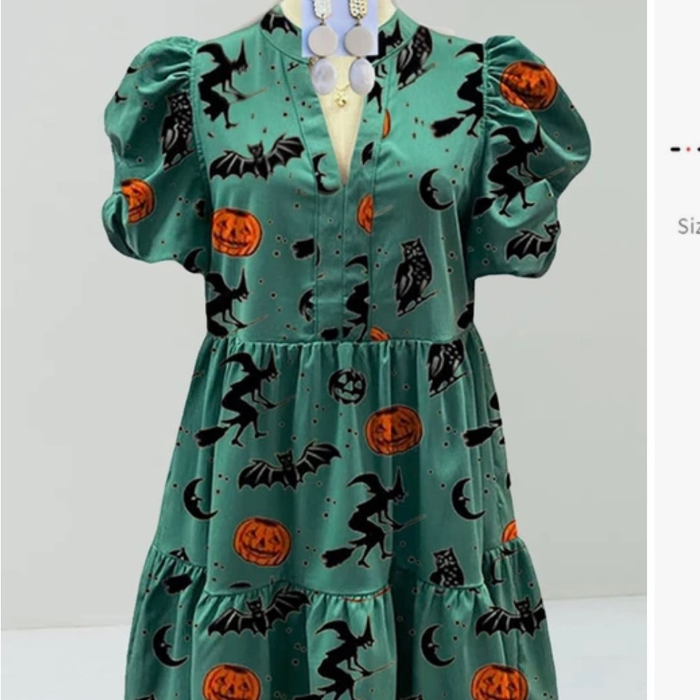 Puff Sleeve Halloween Dress